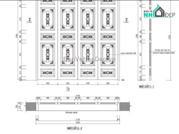 nhà thờ họ 5 gian,file cad nhà thờ họ 5 gian,nhà thờ họ 5 gian file cad