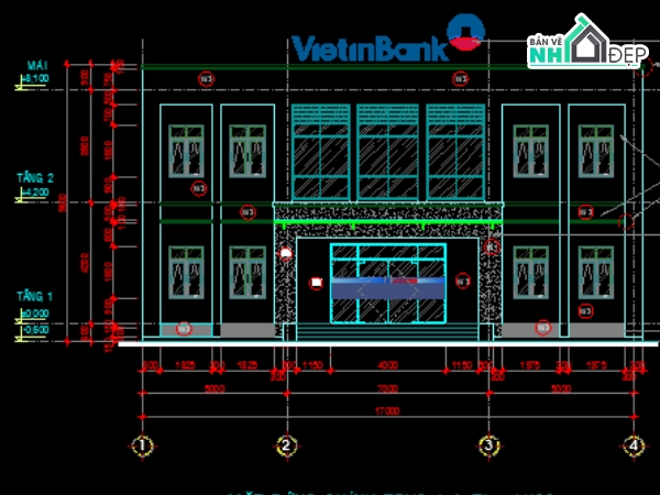 Bản vẽ thi công,hồ sơ thiết kế thi công,kiến trúc,điện nước,thiết kế ngân hàng