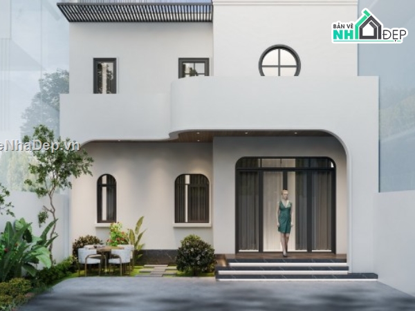 nhà phố 2 tầng,file cad nhà phố 2 tầng,bản vẽ nhà phố 2 tầng