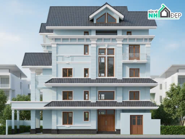 biệt thự 3 tầng,3 tầng,thiết kế biệt thự 3 tầng,bản vẽ biệt thự 3 tầng