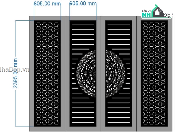 mẫu cổng 4 cánh,file cnc cổng 4 cánh,mẫu cnc cổng 4 cánh