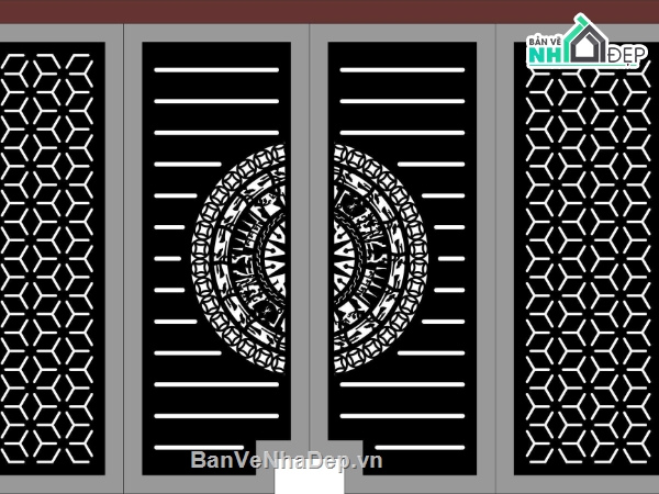 cổng 6 cánh cnc,file cnc cổng 6 cánh,cnc cổng 6 cánh