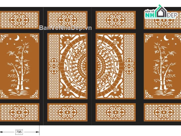 mẫu cổng 4 cánh,file cnc cổng 4 cánh,mẫu cnc cổng 4 cánh