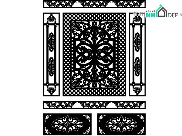 mẫu cổng sắt,cổng lùa,file cổng dxf đẹp