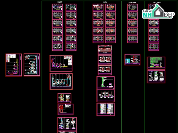 thiết kế điện nước nhà phố 4 tầng,Hệ thống ME nhà phố 4 tầng,điện nước nhà 4 tầng,ME nhà 4 tầng