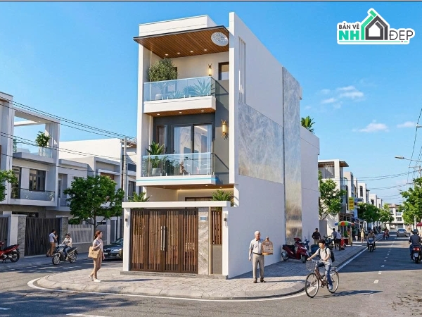 nhà phố 3 tầng 4.5x15m,thiết kế nhà 3 tầng mặt tiền 4.5m,hồ sơ thiết kế nhà phố,full bản vẽ nhà 3 tầng,nhà phố 3 tầng file cad