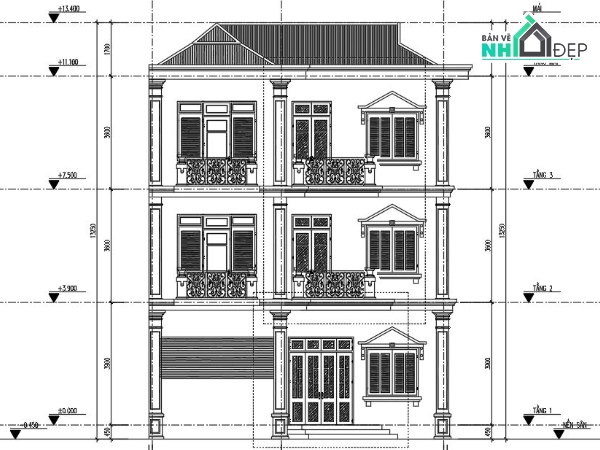 Thiết kế một ngôi nhà phố góc hai mặt tiền có thể khá phức tạp và đòi hỏi kỹ năng chuyên môn. Tuy nhiên, với chương trình Autocad, bạn có thể dễ dàng tạo ra bản vẽ chính xác và chi tiết cho thiết kế này. Xem hình ảnh liên quan đến \
