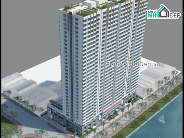 bản vẽ tòa nhà chung cư,tòa nhà chung cư 32 tầng,thiết kế chung cư 32 tầng,file cad chung cư 32 tầng