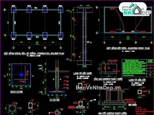 bản vẽ nhà văn phòng,trại gà xuân quế,kiến trúc và kết cấu trại gà,bản vẽ trại gà