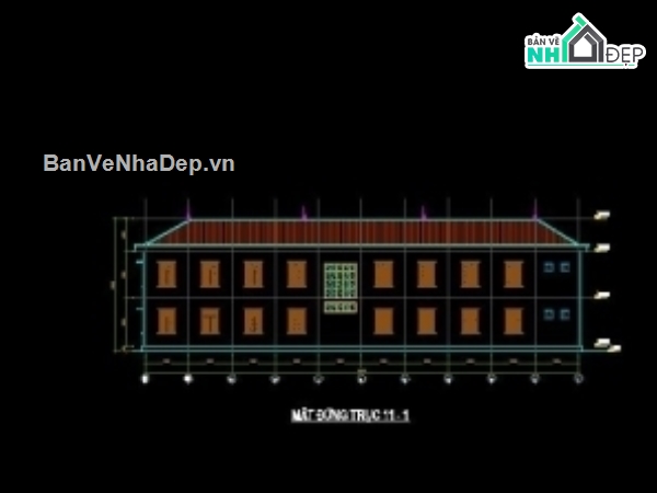 trụ sở 2 tầng,bản vẽ 2 tầng 7.5x33m,trụ sở ủy ban nhân dân,bản vẽ UBND 2 tầng,thiết kế UBND 2 tầng