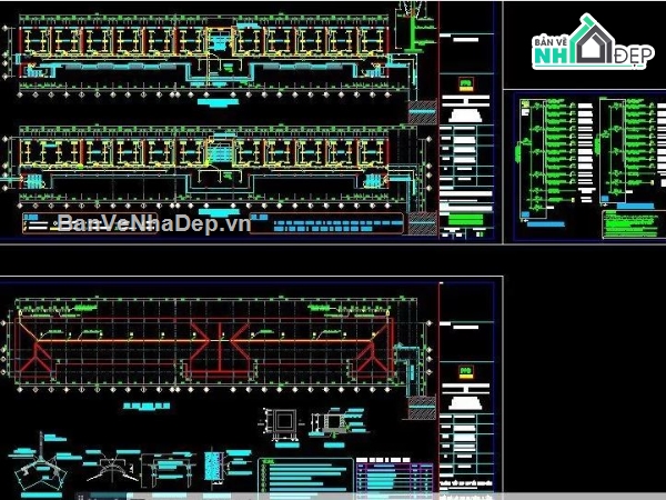 vẽ trường học,trường học,Trường tiểu học 2 tầng 22 phòng