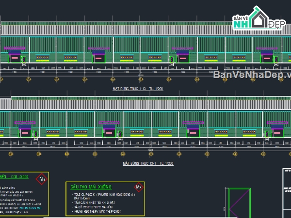 Xưởng,bản vẽ xưởng,nhà xưởng