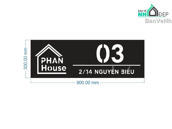 Bảng hiệu cnc,bảng hiệu nhà,dxf bảng hiệu nhà