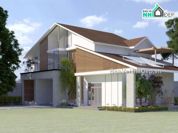 biệt thự 2 tầng,biệt thự 2 tầng đẹp,biệt thự đẹp 2 tầng