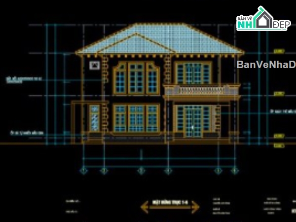 biệt thự 2 tầng,cad biệt thự 2 tầng,file cad biệt thự 2 tầng,biệt thự 2 tầng file cad