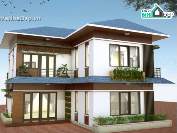 biệt thự 2 tầng,cad biệt thự 2 tầng,file cad biệt thự 2 tầng,biệt thự 2 tầng cad
