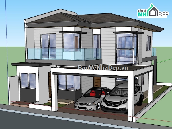 biệt thự 2 tầng,file sketchup biệt thự 2 tầng,biệt thự 2 tầng file su,model su biệt thự 2 tầng,biệt thự 2 tầng file sketchup,sketchup biệt thự 2 tầng hiện đại