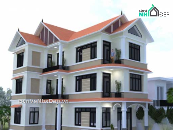biệt thự 3 tầng,cad biệt thự 3 tầng,file cad biệt thự 3 tầng,biệt thự 3 tầng cad