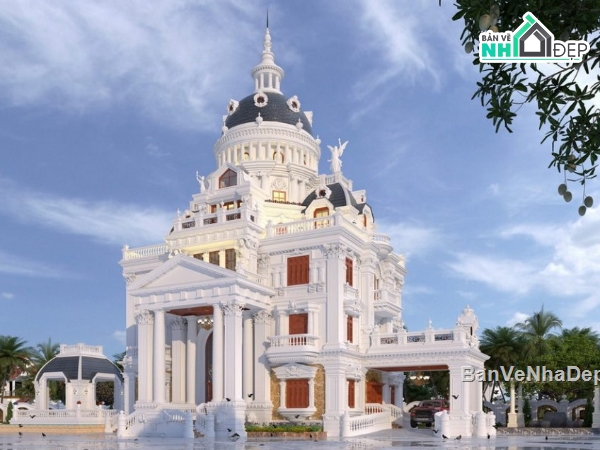 mẫu biệt thự sketchup,biệt thự sketchup,sketchup biệt thự