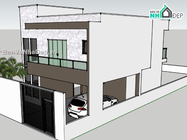 file su biệt thự,sketchup biệt thự,su biệt thự