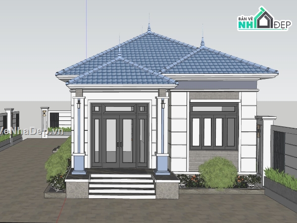 biệt thự 3 tầng,su biệt thự 3 tầng,model su biệt thự