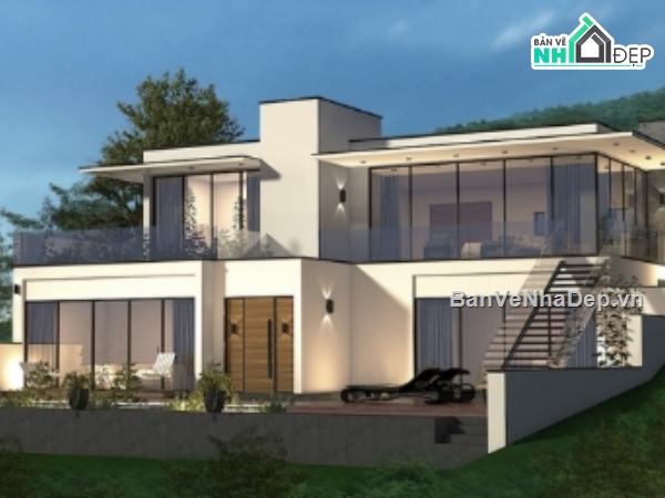 biệt thự nghỉ dưỡng,cad biệt thự nghỉ dưỡng,biệt thự nghỉ dưỡng cad,biệt thự 2 tầng nghỉ dưỡng