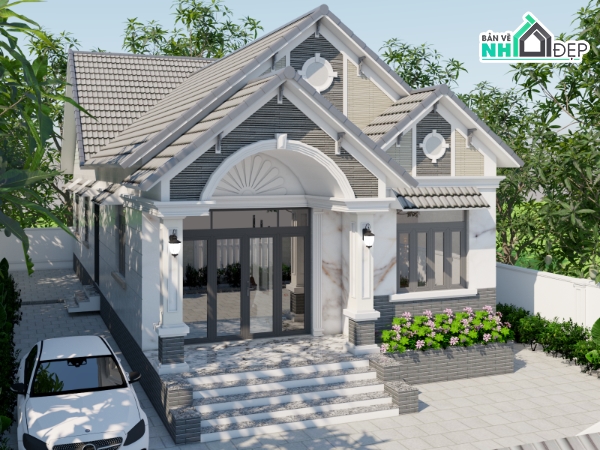 Nhà Phố – Biệt Thự,Biệt thự mái thái đẹp,Biệt thự mái thái 10x22.2m