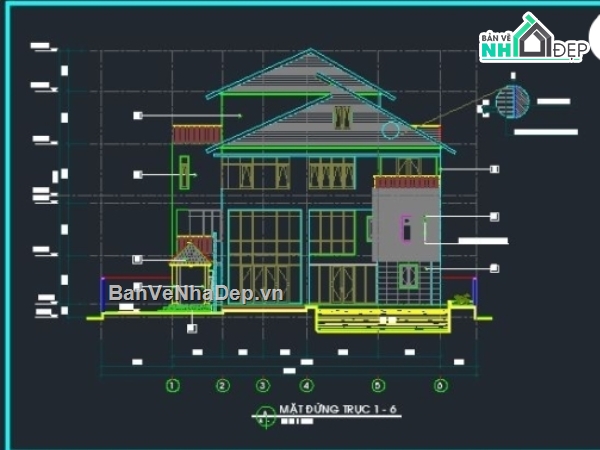 mẫu biệt thự 3 tầng,biệt thự 3 tầng đẹp,biệt thự đẹp 3 tầng,biệt thự 3 tầng,cad biệt thự