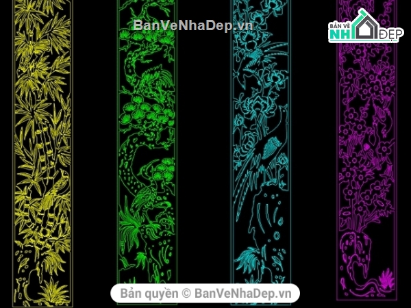 tranh tùng cúc trúc mai cắt cnc,tùng cúc trúc mai dương bản,tranh cnc,CNC tứ quý,Tứ quý tùng cúc trúc mai