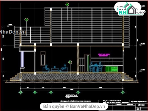 dự toán nhà ở,kiến trúc nhà ở,nhà ở 10.4x12.8m,kết cấu nhà ở