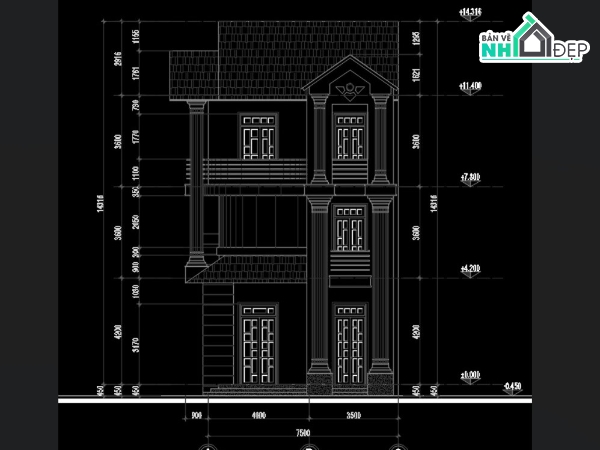 bản vẽ nhà 3 tầng,mẫu nhà phố 3 tầng,bản vẽ nhà phố 3 tầng