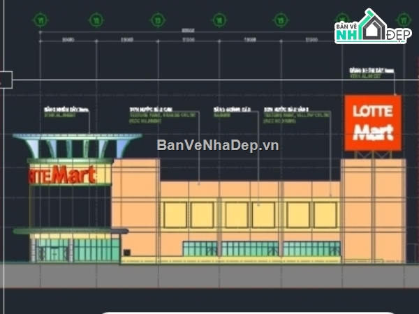 trung tâm thương mại,Trung tâm thương mại Lotte Mart,Lotte Mart,hồ sơ thiết kế trung tâm thương mại