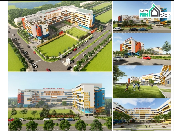 hồ sơ thiết kế trường,hồ sơ thiết kế trường THCS,full thiết kế cad trường học