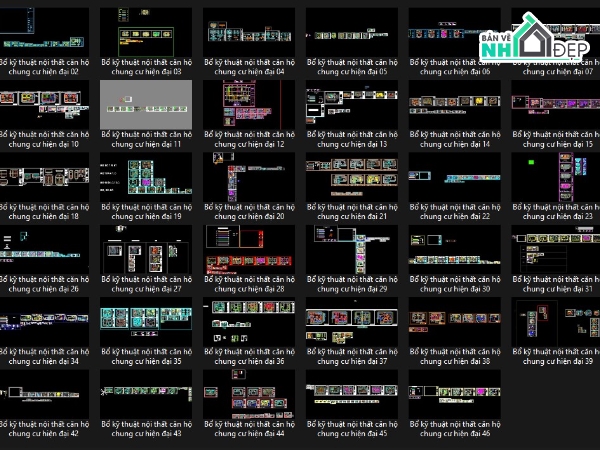 bổ kỹ thuật chung cư,thư viện cad tổng hợp,thư viện cad chung cư