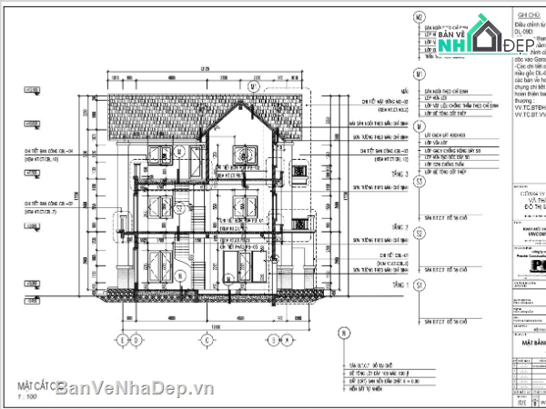 thiết kế biệt thự,biệt thự khu Vinhomes Riverside,Biệt thự đơn lập