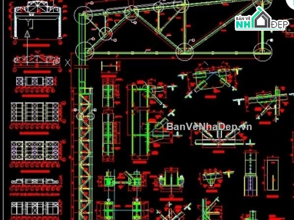 Chia sẻ mẫu đồ án kết cấu thép nhà công nghiệp 1 tầng nhịp 21m gồm ...