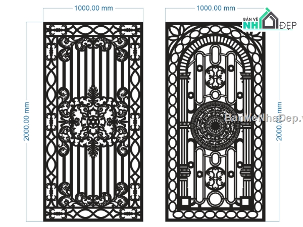 cổng 1 cánh,file cổng 1 cánh,cnc cổng 1 cánh