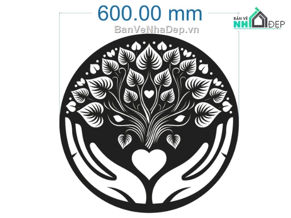 chi tiết họa tiết,lá,file cnc lá,lá tròn