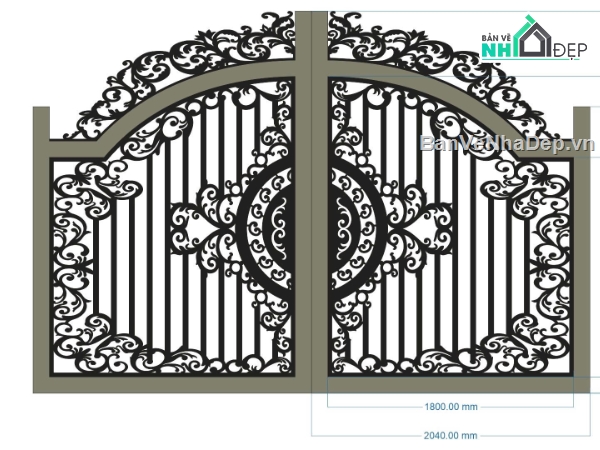 cổng 2 cánh cnc,file cnc cổng 2 cánh,mẫu cổng 2 cánh