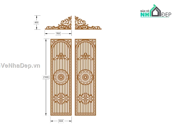 CNC cổng 2 cánh,CNC cổng 2 cánh hiện đại,file cổng 2 cánh cnc