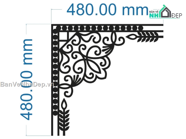 mái kính,hoa góc mái kính,file cnc hoa góc mái kính