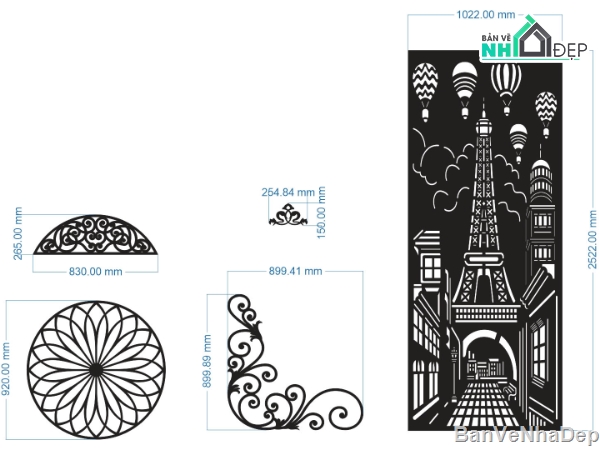 mẫu vách ngăn,hoa văn mái kính,file vách ngăn,file mái kính cnc