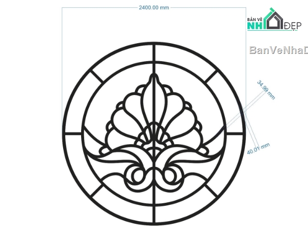 dxf hoa văn,hoa văn tròn,hoa văn CNC cung tròn,hoa văn