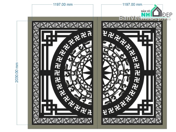 cổng 2 cánh cnc,file cnc cổng 2 cánh,mẫu cổng 2 cánh