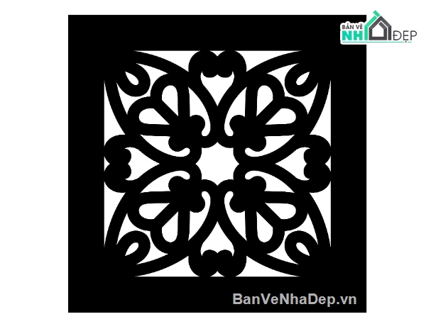 hoa văn vuông cnc,file cnc hoa văn vuông,mẫu cnc hoa văn vuông
