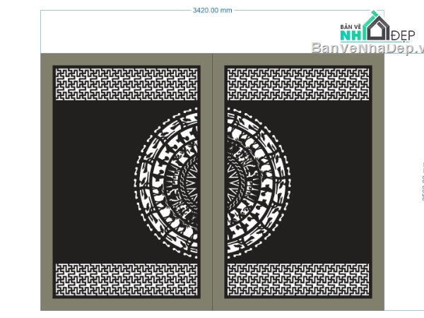 cổng 2 cánh,file cổng 2 cánh,mẫu cổng 2 cánh
