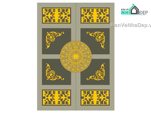 trống đồng,cổng 2 cánh cnc,file cnc cổng 2 cánh