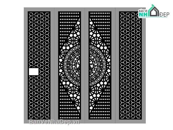 CNC cổng 4 cánh,CNC mẫu cổng 4 cánh,mẫu cổng 4 cánh