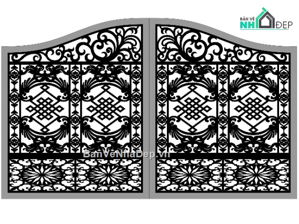 cổng 4 cánh cnc,file cnc cổng 4 cánh,cnc cổng 4 cánh