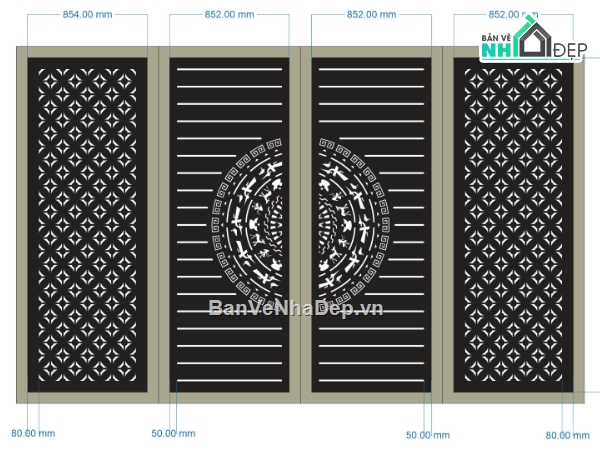 trống đồng CNC,file cnc cổng 4 cánh,mẫu cnc cổng 4 cánh
